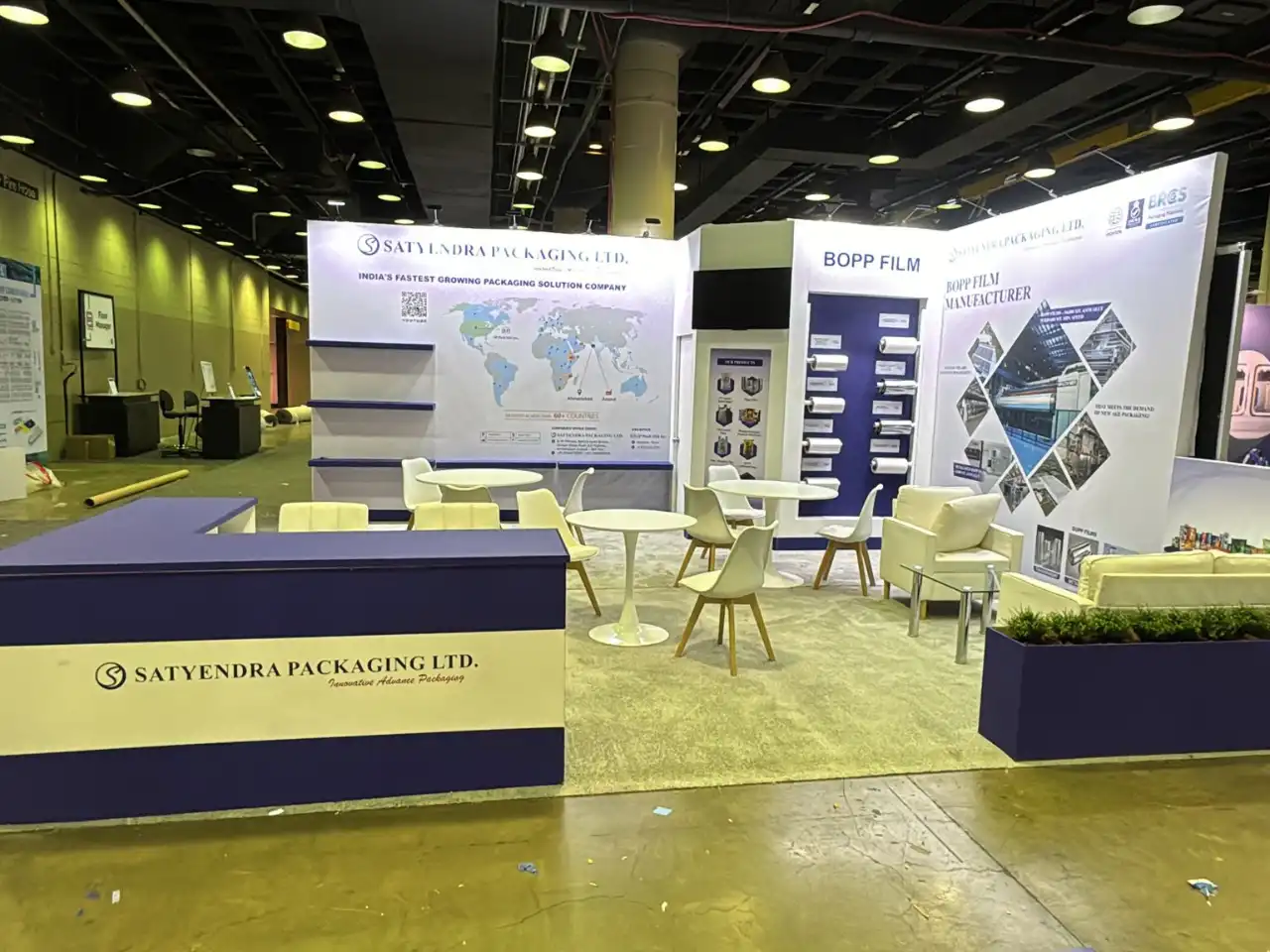 Pack Expo 2024 USA trade show booth design Satyendra Packaging Ltd